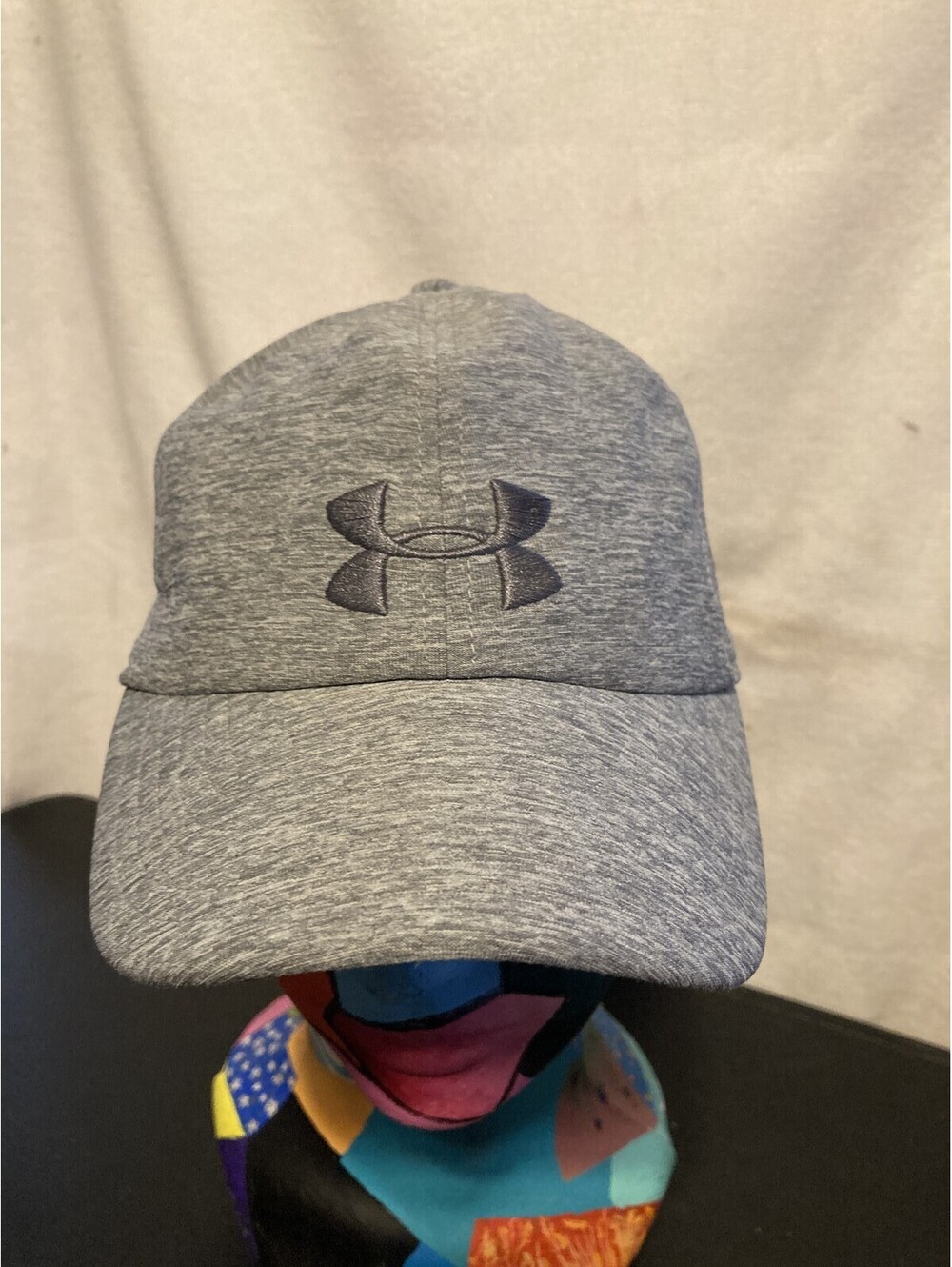 Under Armour Women's Heather Gray Baseball Cap Hat Logo Athletic OSFA Stretch